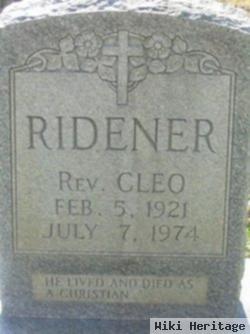 Rev Cleo Ridener