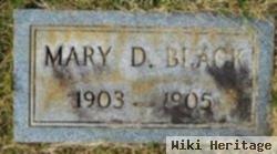 Mary D Black