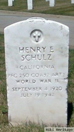 Pfc Henry E Schulz