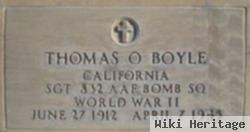 Sgt Thomas O Boyle