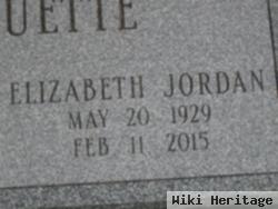 Elizabeth Ruth "betty" Jordan Poquette