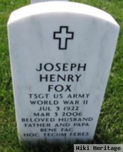 Sgt Joseph Henry Fox