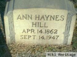 Julia Amelia "ann" Haynes Hill