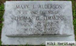 Mary I Alderson Timmons