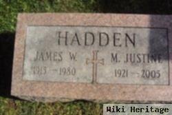 Mary Justine Mccarthy Hadden