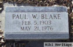 Paul W Blake