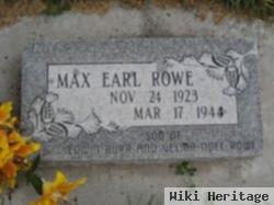 Max Earl Rowe