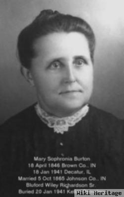 Mary S Burton Richardson