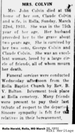 Ida Marian Berrian Colvin