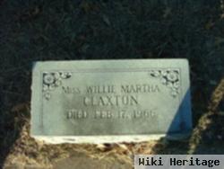 Willie Martha Claxton