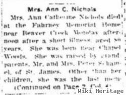 Ann Catherine "kate" Poffenberger Nichols