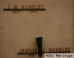 Jennie Leola Kibler Hundley