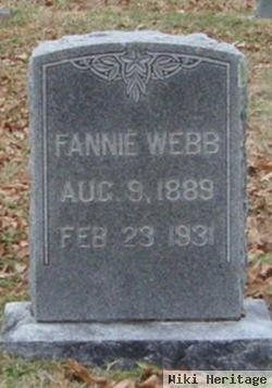 Fannie Amanda "fan" Sanders Webb