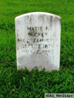 Marie F. Ziegemeyer Becker