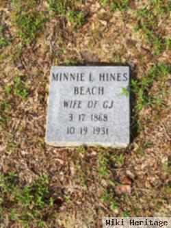 Minerva Louise "minnie" Hines Beach