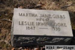 Martha Jane Gibbs Cooke