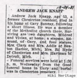 Andrew Jackson "jack" Knapp