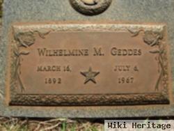 Wilhelmine M Geddes