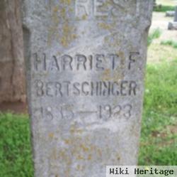 Harriet F Bertshinger