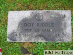 Pvt Doy V. Riddle