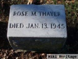 Rose M. Weber Thayer