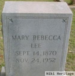 Mary Rebecca Bagwell Lee