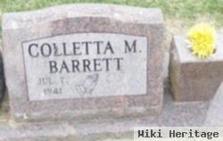 Colletta M Barrett