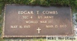 Edgar T Combs