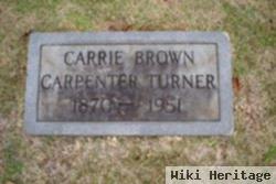 Carolina Jones "carrie" Brown Turner