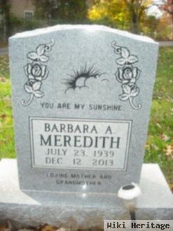 Barbara A Meredith