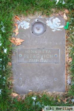 Henrietta B. Bendel Petrovich