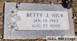 Betty J Nick