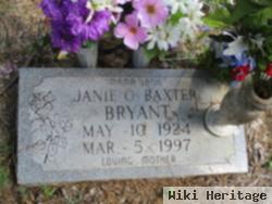 Janie Oddesser "mama Janie" Baxter Bryant