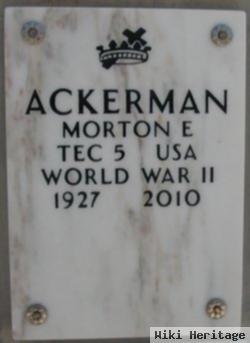 Morton E Ackerman