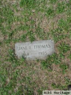 Jane E Thomas