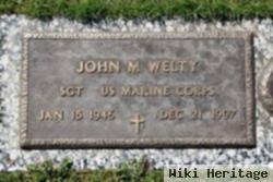 Sgt John M Welty