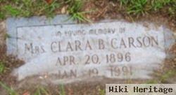 Mrs Clara B. Carson