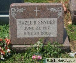 Hazel B Slutter Snyder