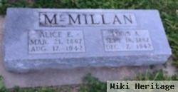 Alice Edwina Myler Mcmillan