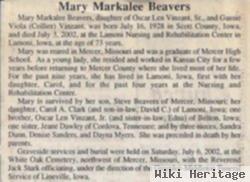 Mary Markalee Vinzant Beavers