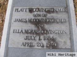 Dr Platt W. Covington