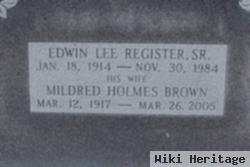 Edwin Lee Register, Sr