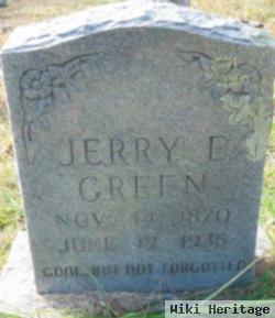 Jerry E "buddy" Green