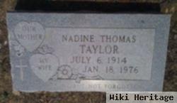 Nadine Thomas Milner Taylor