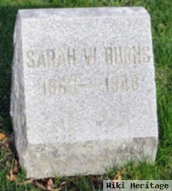 Sarah B. Wykoff Burns