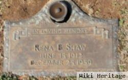 Rena B Shaw