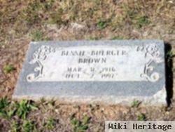 Bessie Buerger Brown