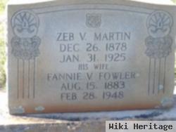 Zebulon Vance Martin