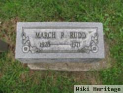 March R Rudd