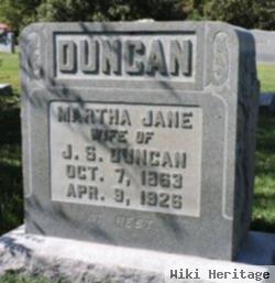 Martha Jane "mattie" Parham Duncan